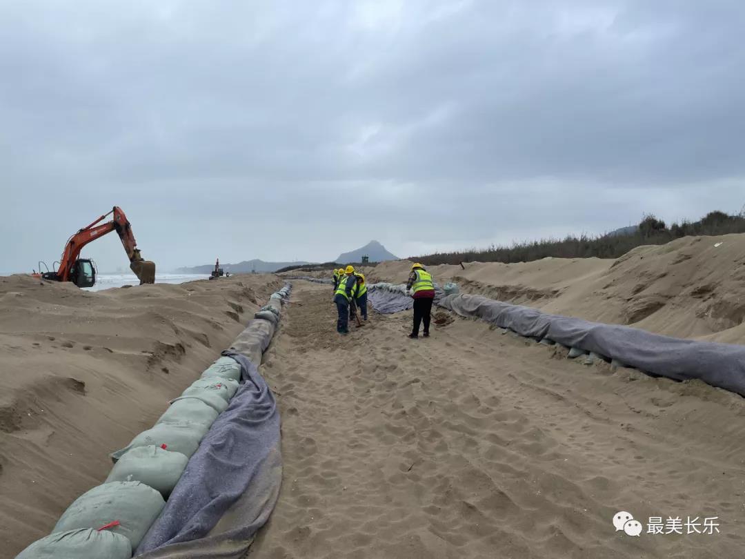 攻坚120天丨下沙海滩修复与养护工程二期进展顺利 攻坚120天丨下沙海滩修复与养护工程二期进展顺利