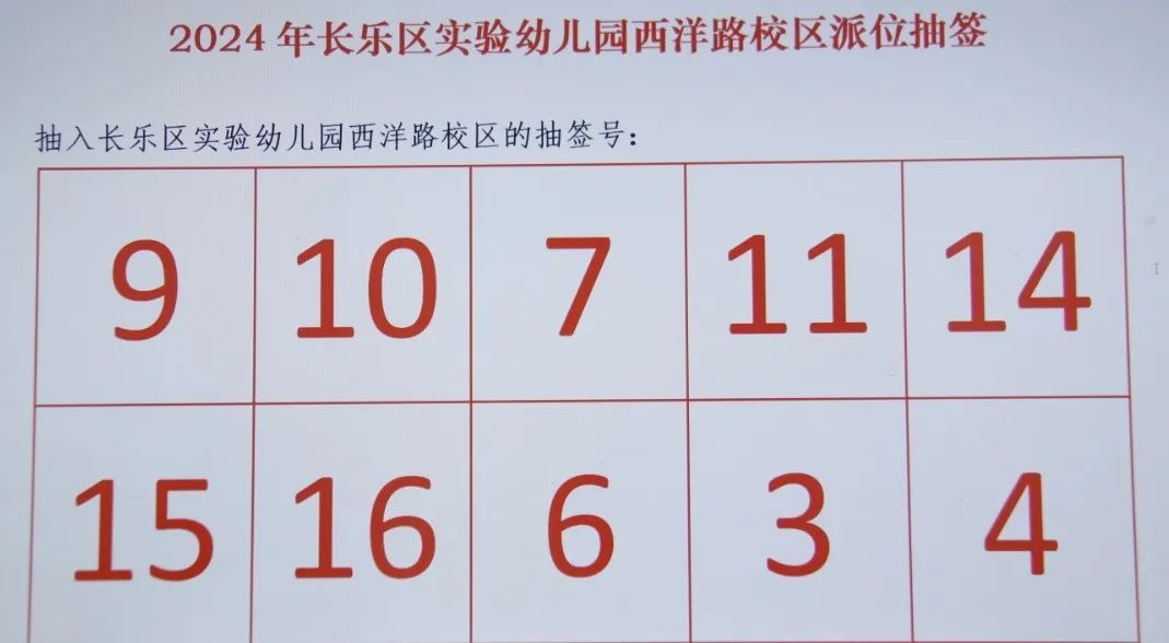 速看!部分公办幼儿园补招派位抽签结果公布 速看!部分公办幼儿园补招派位抽签结果公布