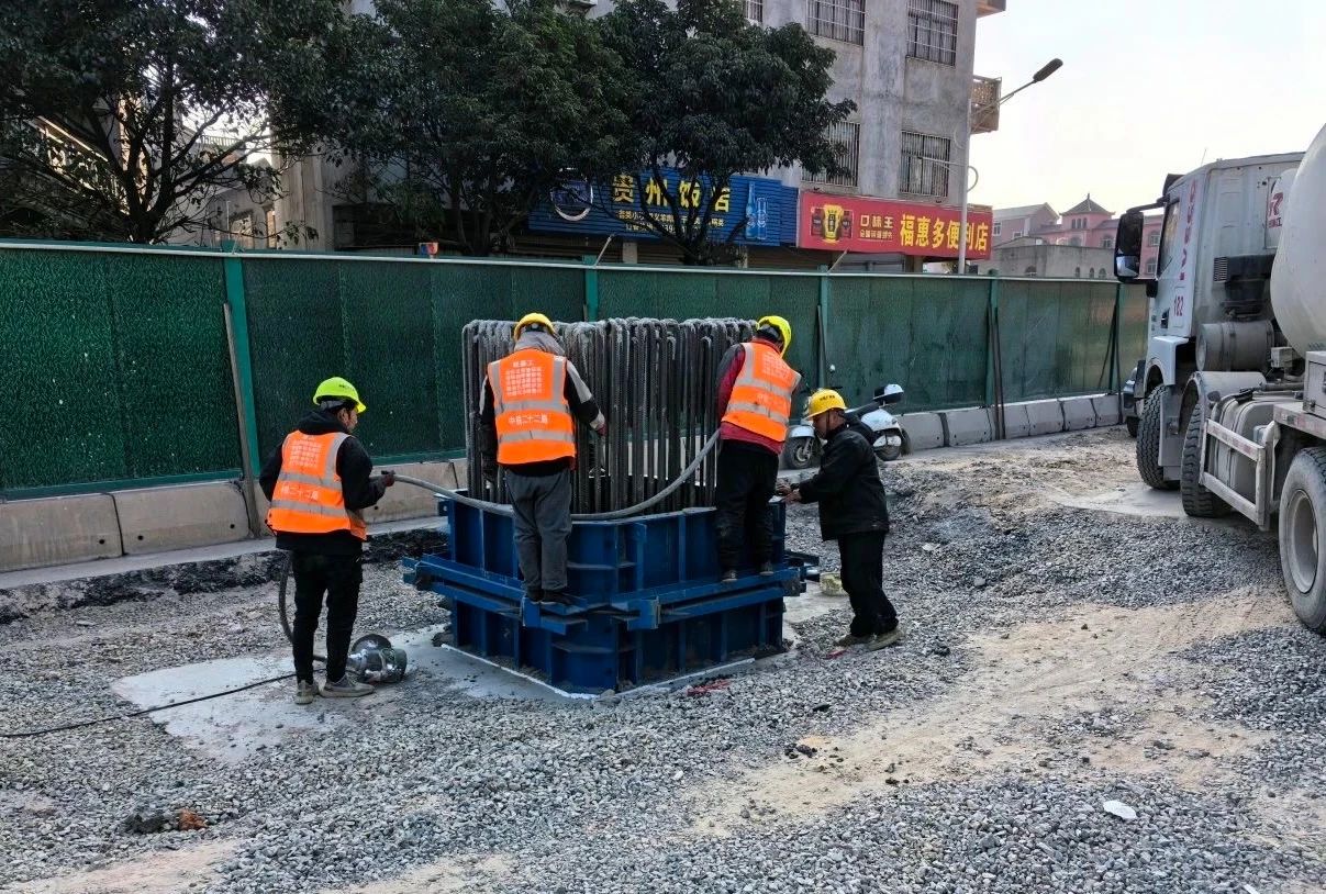 首件墩柱浇筑完成!长乐这条道路建设有新进展! 首件墩柱浇筑完成!长乐这条道路建设有新进展!